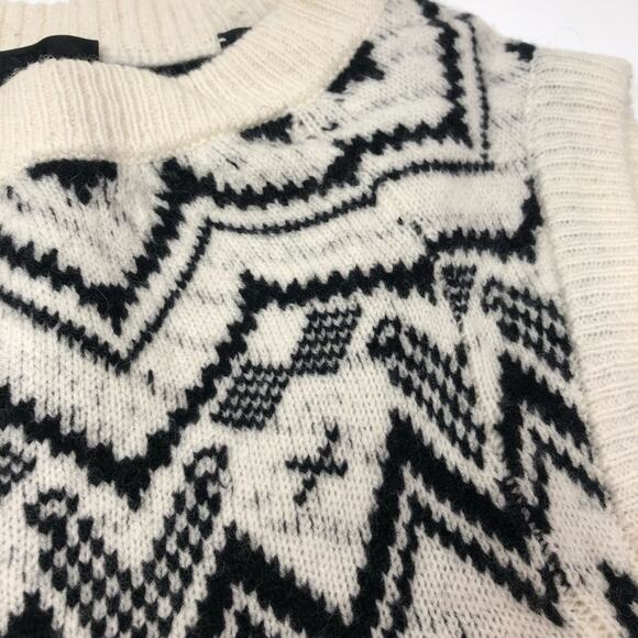 ATM Anthony Thomas Melillo Fair Isle Wool Sleeveless Sweater - M - Picture 5 of 10